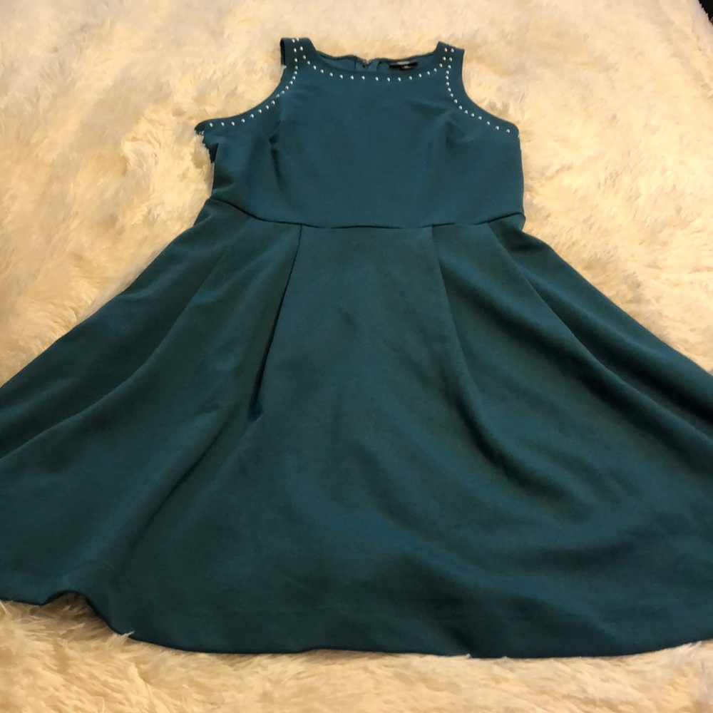 Mossimo for Target studded dark teal dress M